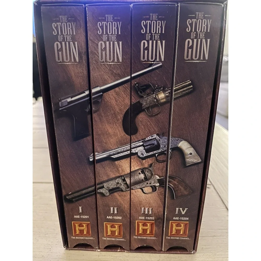 Story of the Gun A History of Firearms. History Channel Complete VHS Set of Four